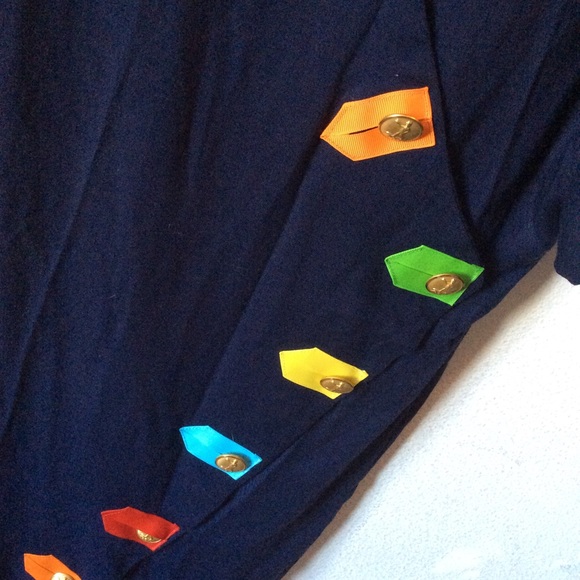 SOLD Postman Gold Button POD Rainbow Flag - Picture 2 of 6